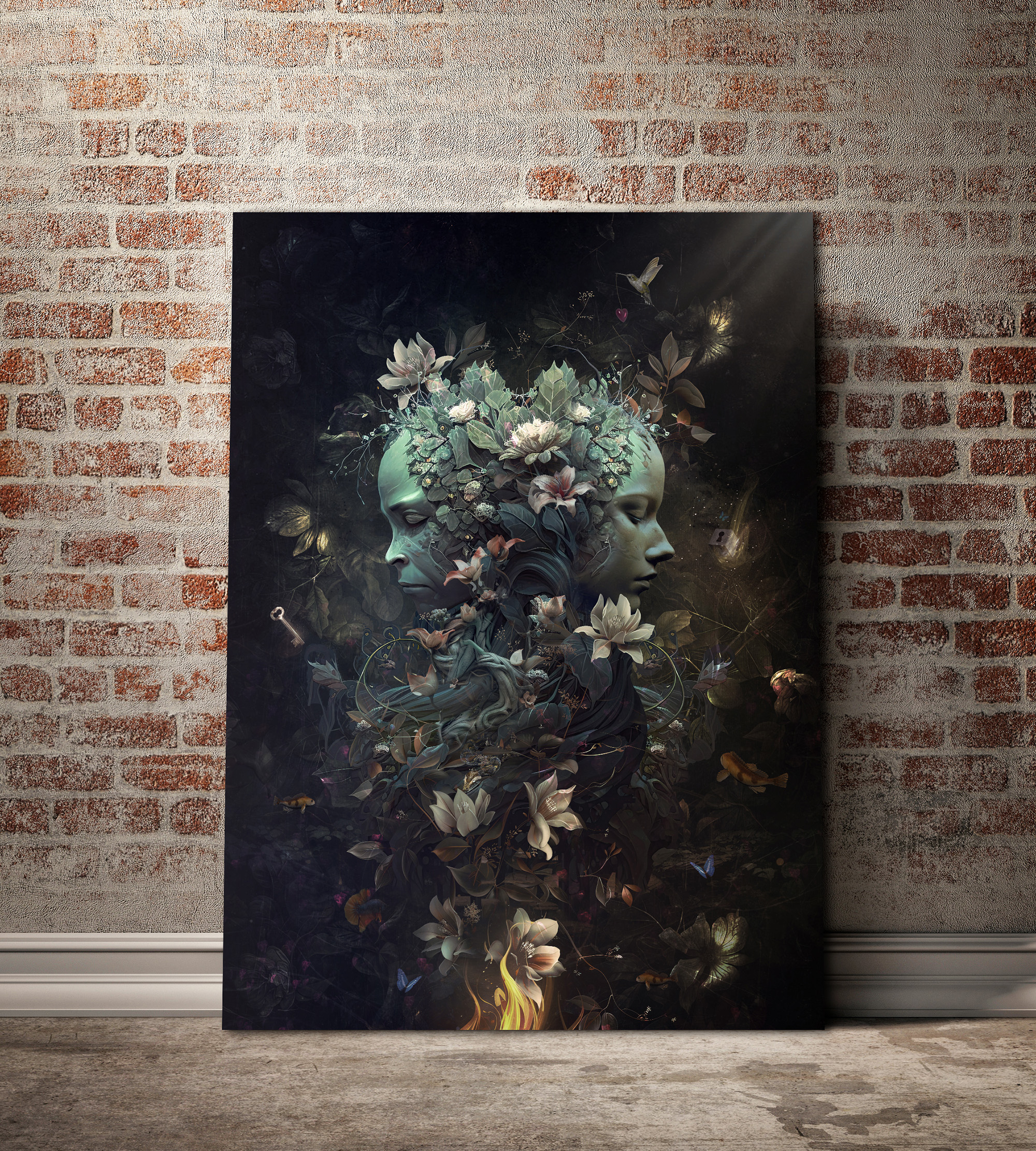 Dark Surrealism canvas wall art print